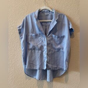 Pistola Sky Stripe Button Down Shirt, Size L